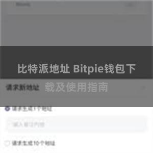 比特派地址 Bitpie钱包下载及使用指南