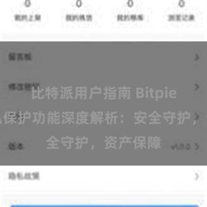 比特派用户指南 Bitpie钱包隐私保护功能深度解析：安全守护，资产保障