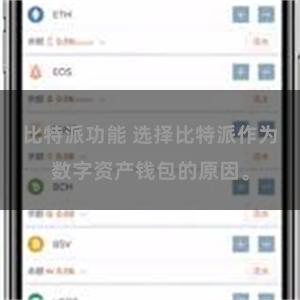 比特派功能 选择比特派作为数字资产钱包的原因。