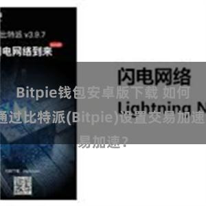 Bitpie钱包安卓版下载 如何通过比特派(Bitpie)设置交易加速？