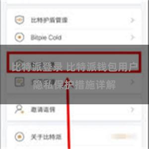 比特派登录 比特派钱包用户隐私保护措施详解